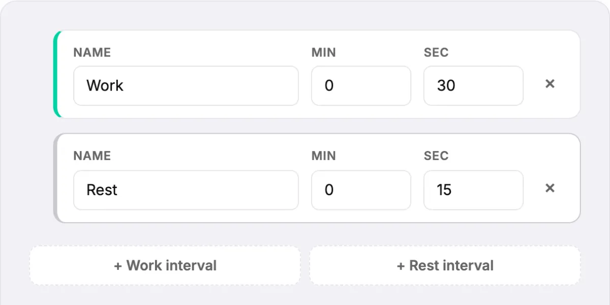30 Second Interval Timer